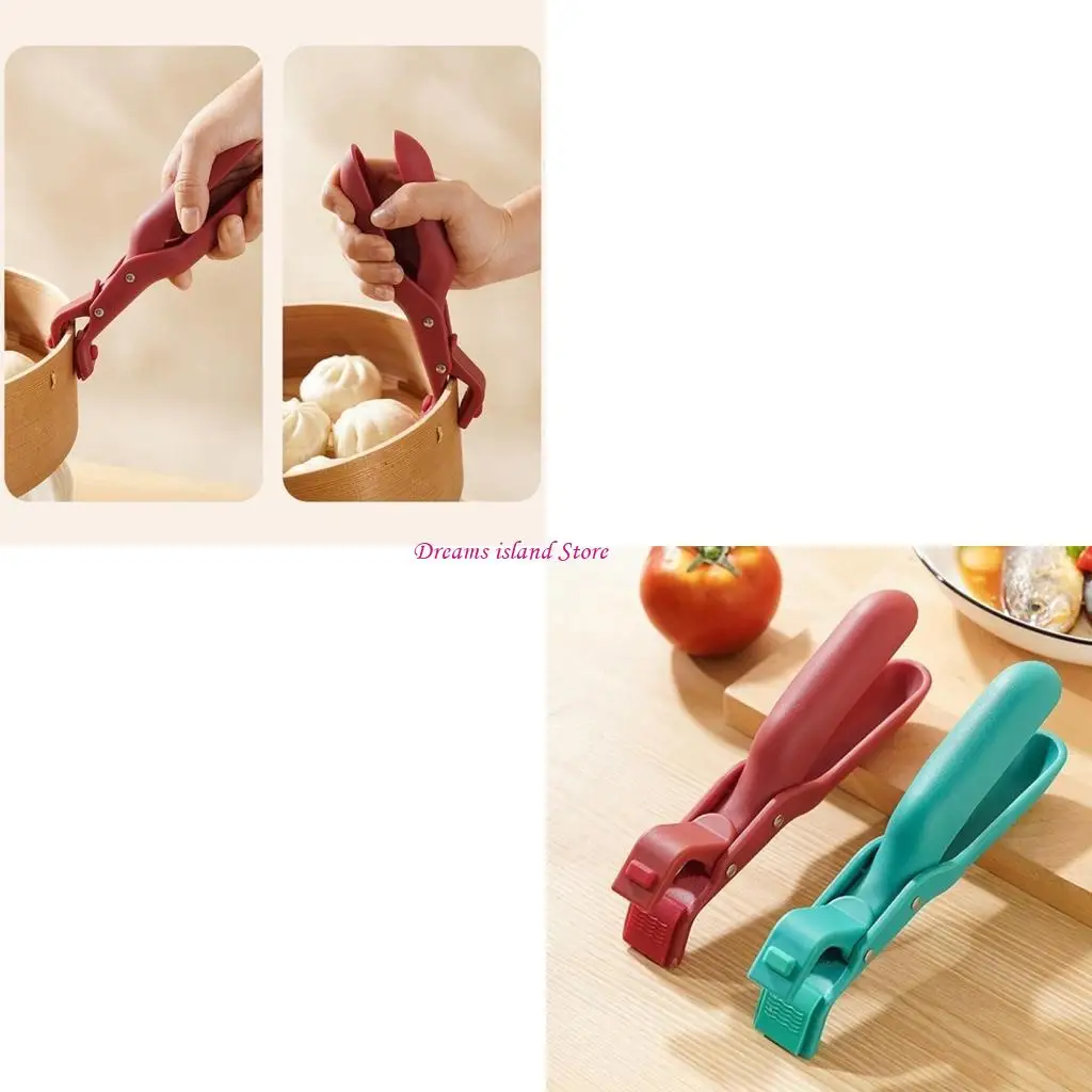 

Multipurpose Kitchen Plate Grippers Tongs Silicone Bowl Holder Clip Oven Tongs for Hot Trays and Bowls Kitchenwares HX6C