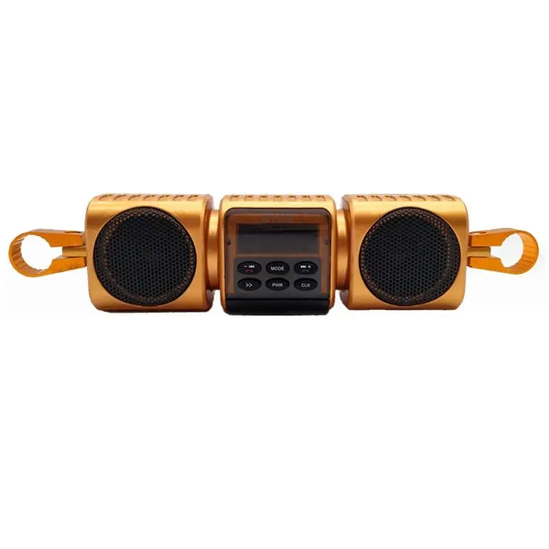

Superior-Motorcycle Speakers With Built-In Amplifier Wireless USB & AUX Inputs FM Radio 12V MP3 Player For Off-Road Bikes