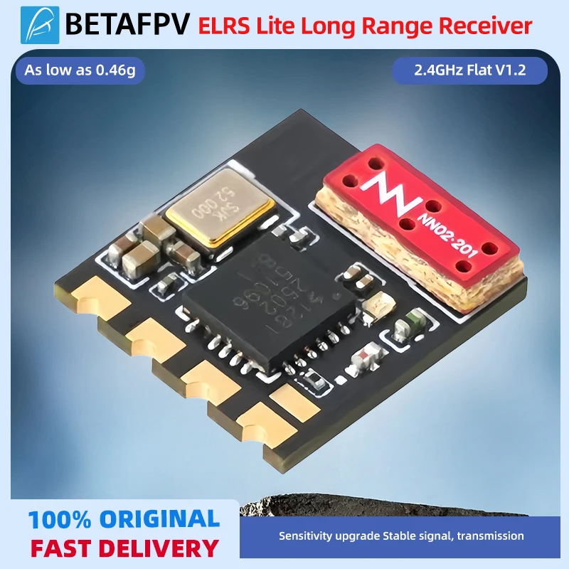 

Приемник дальнего действия BETAFPV ELRS Lite Плоская антенна 2,4 ГГц V1.2 на большие расстояния