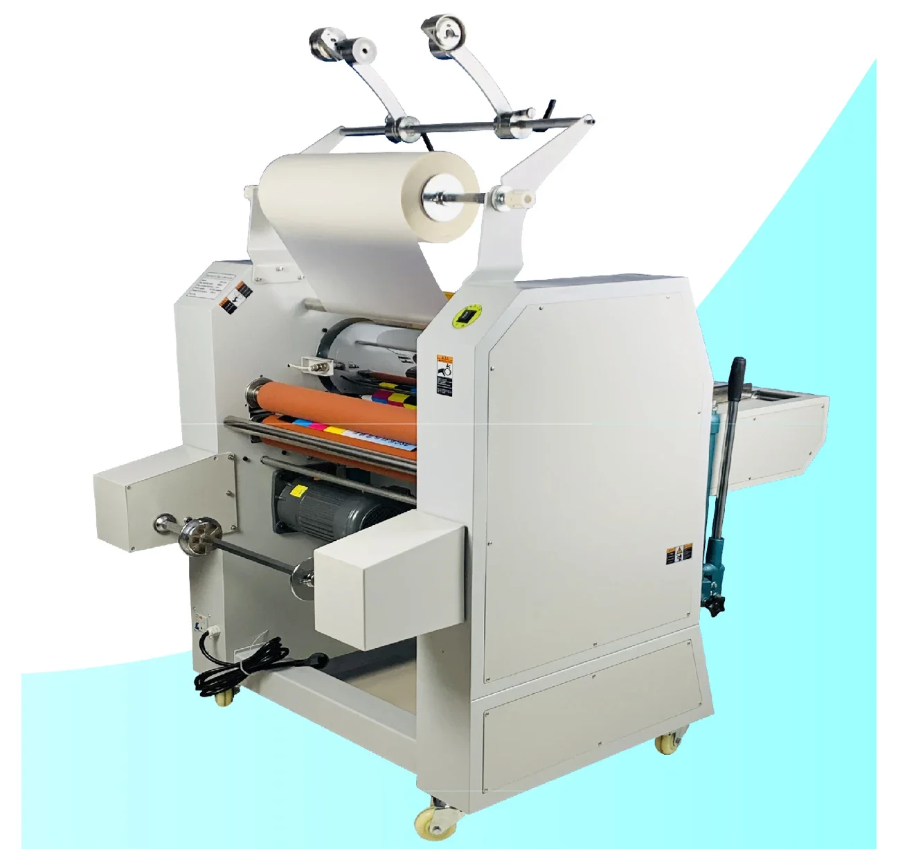 Hydraulic laminating machine 520Y Hydraulic laminating machine Automatic paper feeding Automatic rewinding