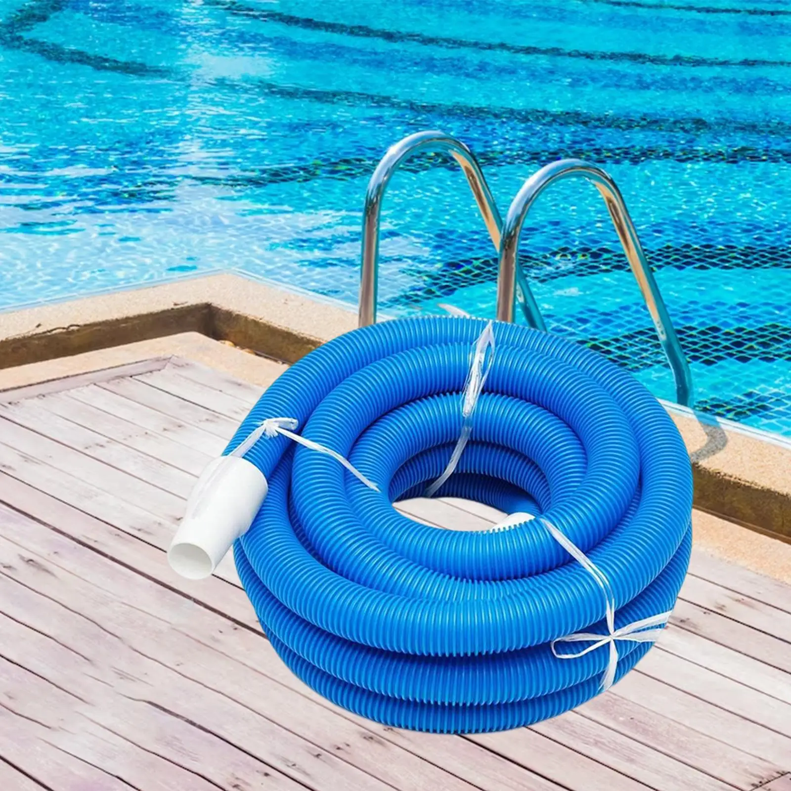 Pool Vacuum Pump Hose Spiral Wound Connector Backwash Pipe Durable Flexible