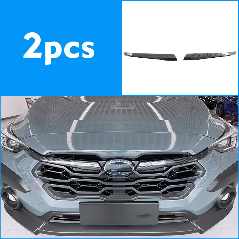 23 قطعة ألياف الكربون سيارة مجموعة خارجية غطاء الكسوة لسوبارو Crosstrek 2024 2025 #3