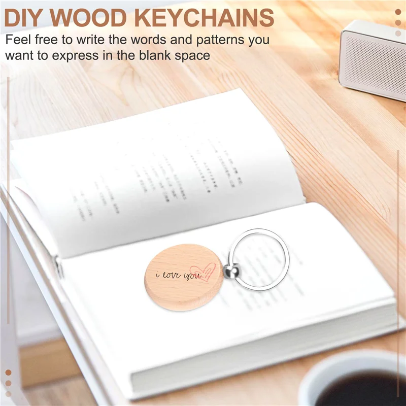 

100-шт деревянные заготовки для ключей Diy деревянные заготовки для ключей незавершенный деревянный брелок для ключей B