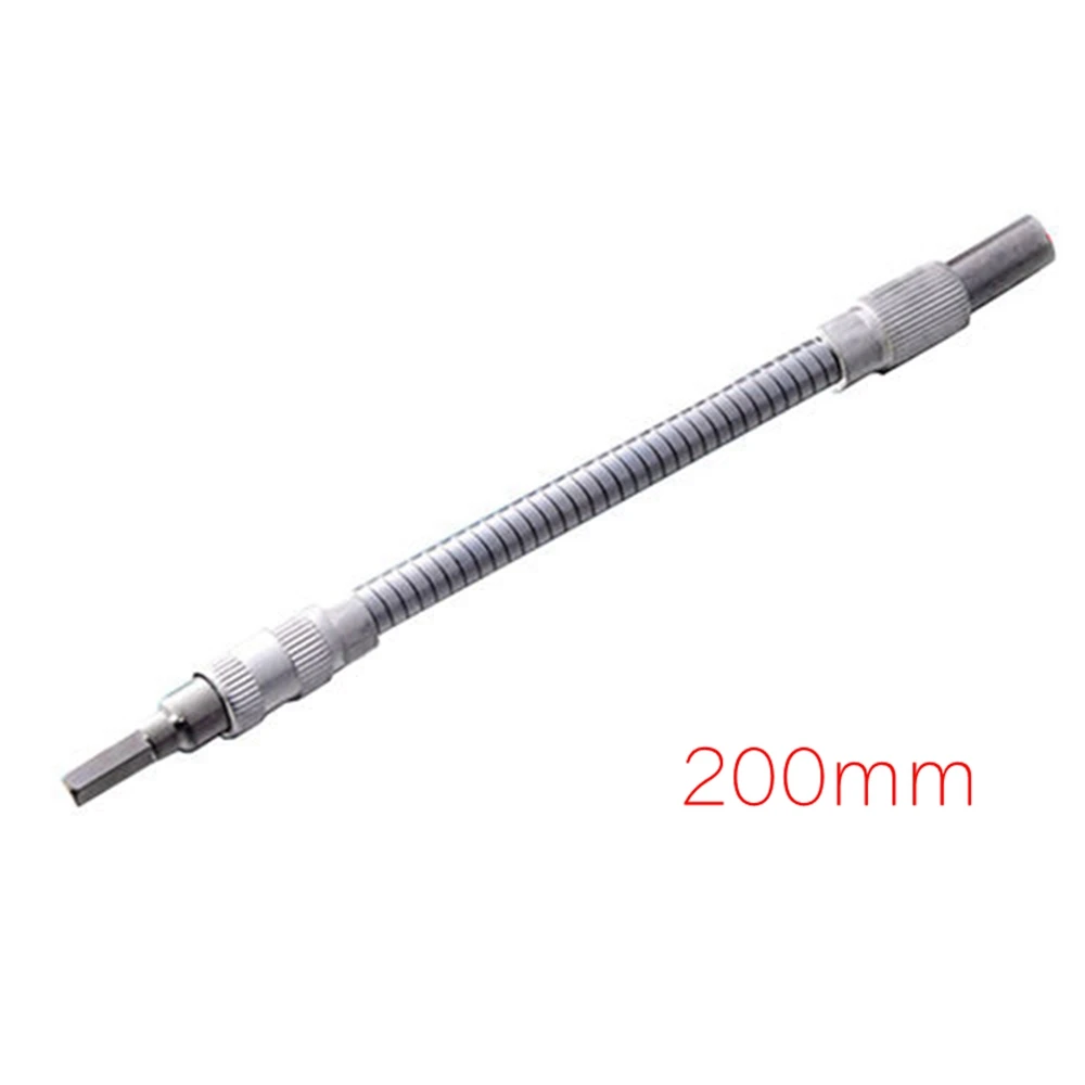 150mm 200mm 300mm 400mm Metal Flexible Shaft for Electronic Drill Screwdriver Bit Holder Connect Link 1/4 Hex Extension Bit