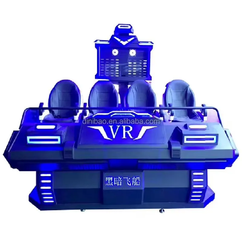 【Mais vendido】 Novo design 9d equipamento simulador de realidade virtual vr máquina de jogo de nave espacial para 4 jogadores