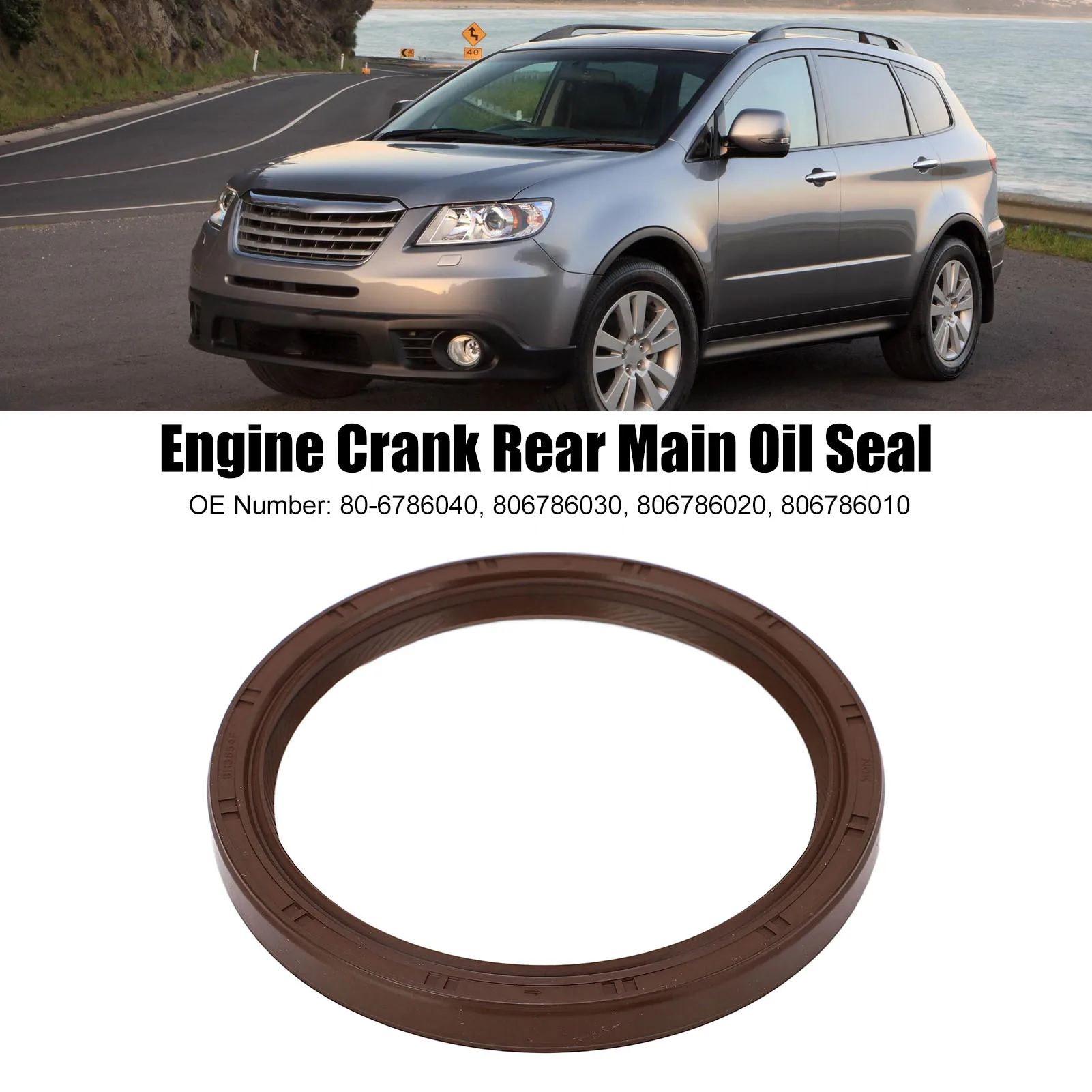 

Engine Crank Rear Main Oil Seal 806786010 Rubber Replacement For Subaru Baja Forester Impreza WRX Legacy