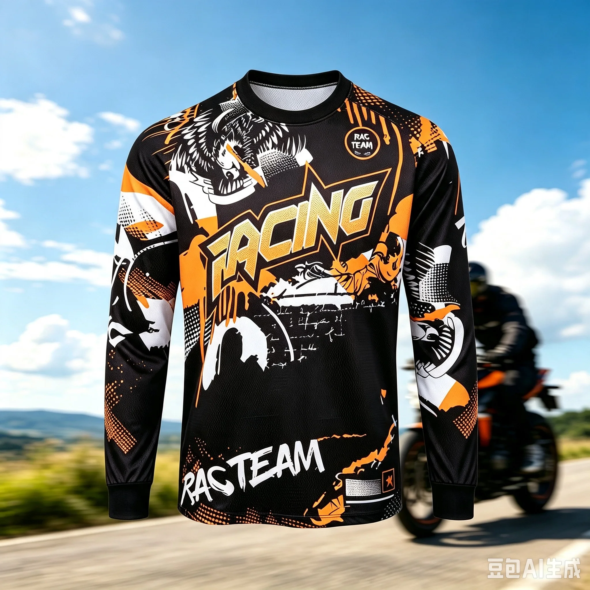 Motocross Shirts Mountain Bike Downhill Pro Long Sleeve Jersey Cross Country Bike Racing Shirts Quick Dry Mountain Bike T-Shirt
