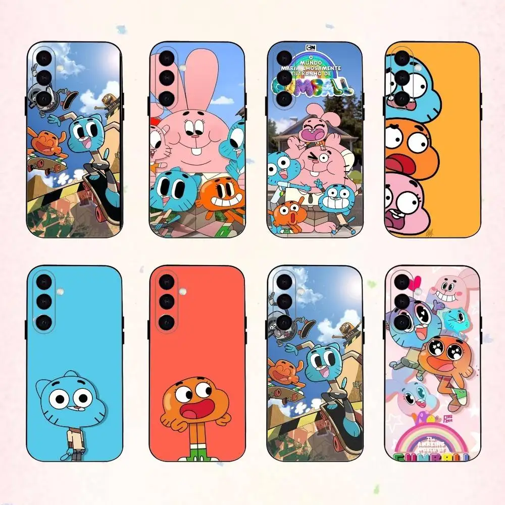 

The Amazing W-World of Gumball phone Case For Samsung Galaxy A73,A72,A71,A70,A53,A52,A51,Others Soft Black Shell