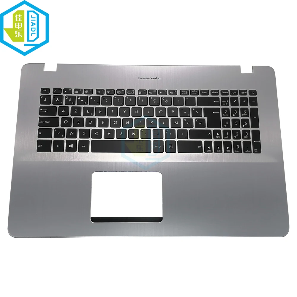 Imagem -03 - Palmrest do Teclado do Portátil para Asus Bélgica Azerty X705 Vivobook X705uq X705fa X705fv fn 90nb0ev2 90nb0ga1 90nb0gv1