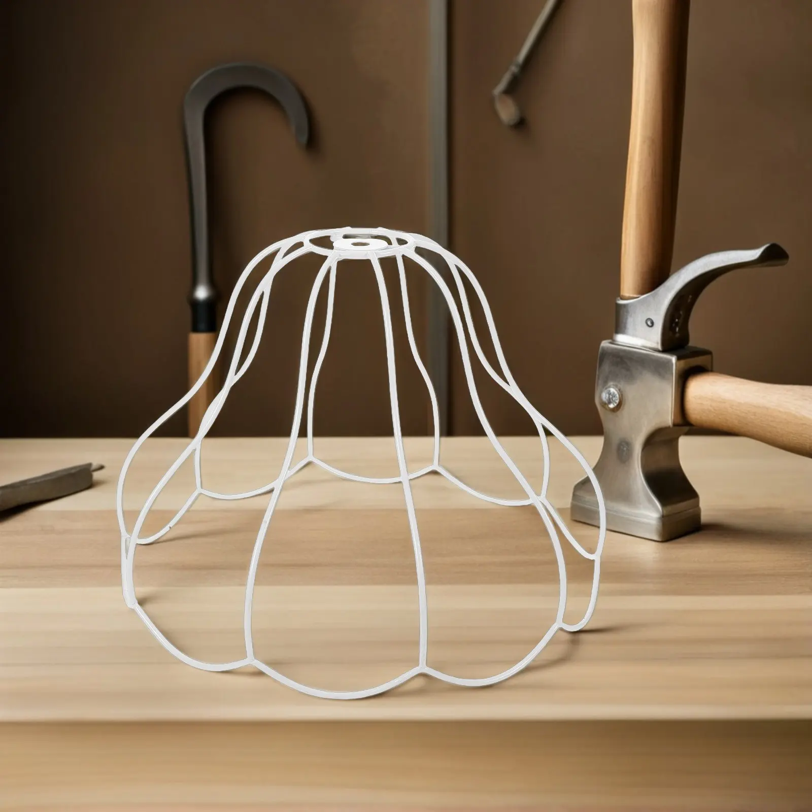 

Элегантный металлический каркас-абажур в дворцовом стиле для настольных и подвесных светильников DIY, декор для дома и офиса, металлическая проволочная клетка-абажур