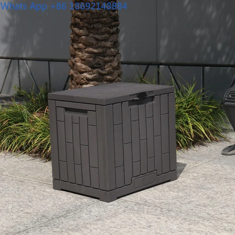 صندوق تخزين خارجي، خزانة تخزين حطام فناء الحديقة، مقاومة للغبار، متعددة الأغراض، صندوق تنظيم ذو سعة كبيرة