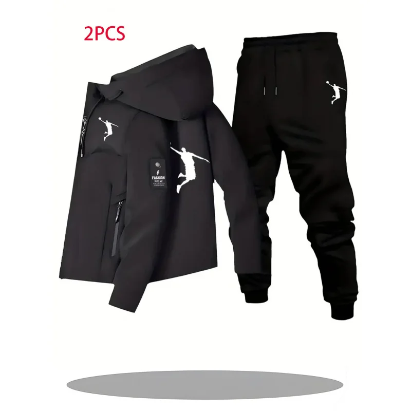 

Men's Sports Jacket Set Comfortable Breathable Jacket and Pants Set Hiking and casual wear Outdoor hiking gear