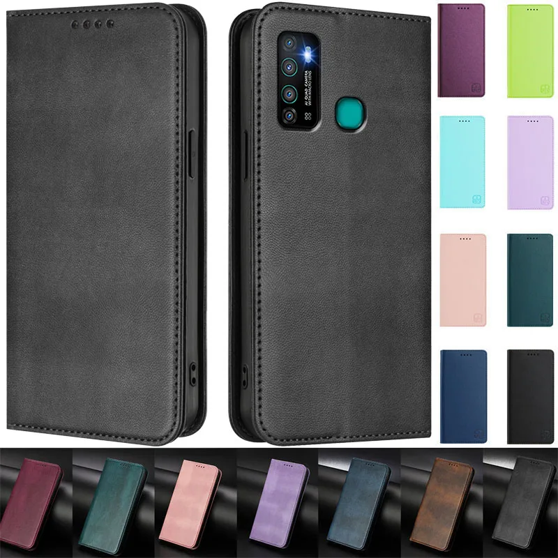 Magnetyczne etui na telefon Infinix Hot 9 Pro 9 Play 8 8 Lite 11 Play Capa Skórzane etui z funkcją podstawki i portfelem na telefon Infinix Hot 9