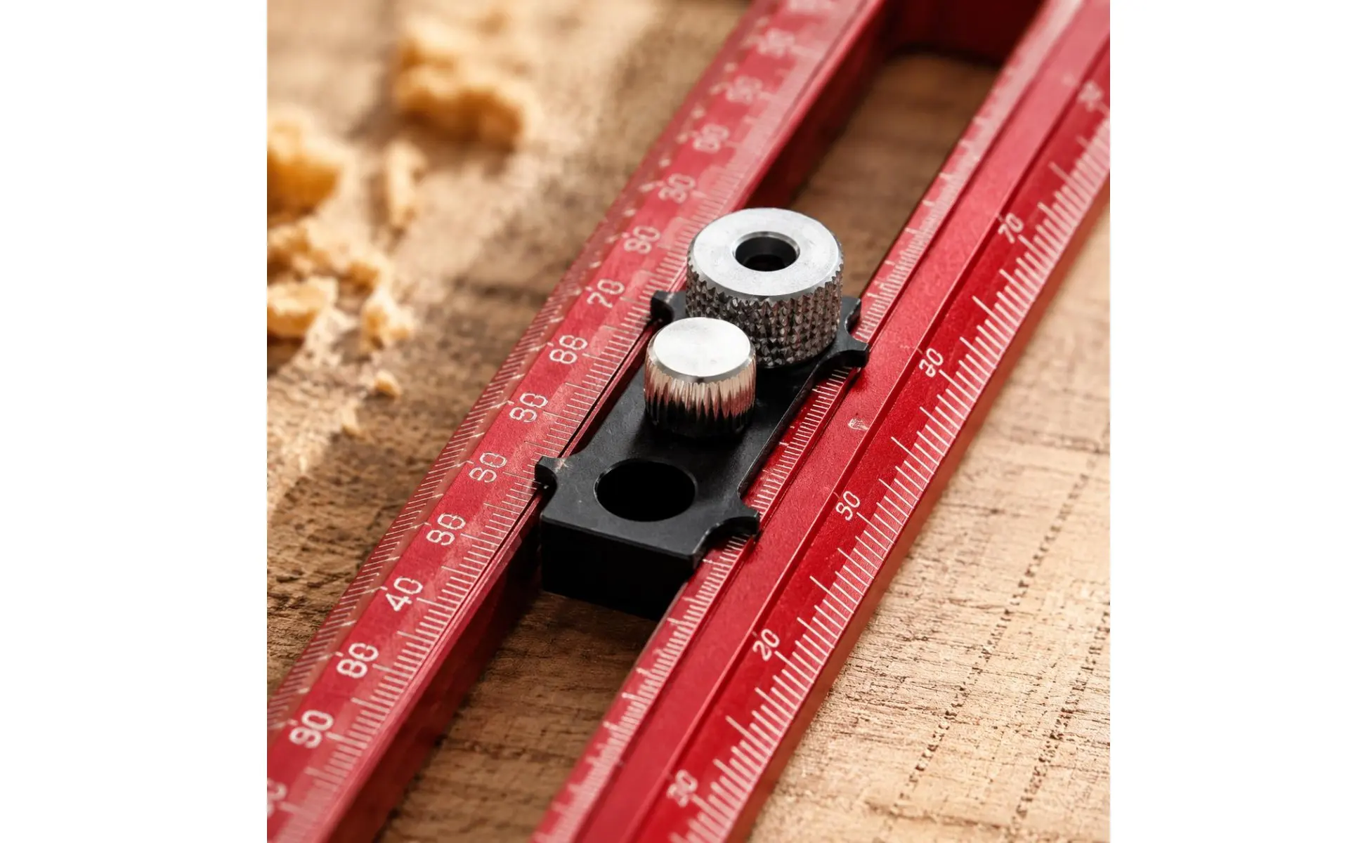 T-Square Ruler Aluminum Alloy Carpenter T Ruler Woodworking Marking Gauge Drill Hole Guide Hand Tool for Carpenters