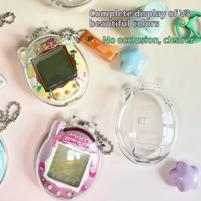 

Только для Tamagotchi Connection V3, защитный чехол, прозрачный твердый корпус, ящик для хранения, пылезащитный кулон, детские игрушки, подарки