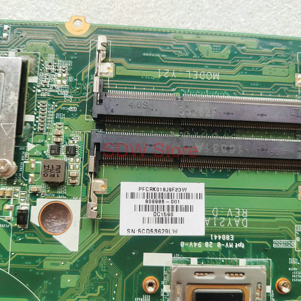 DAY21AMB6D0 For HP Pavilion 17-P Motherboard 809986-601 809986-001 Laptop Motherboard A8-7050 17-P147CL 17-P120WM