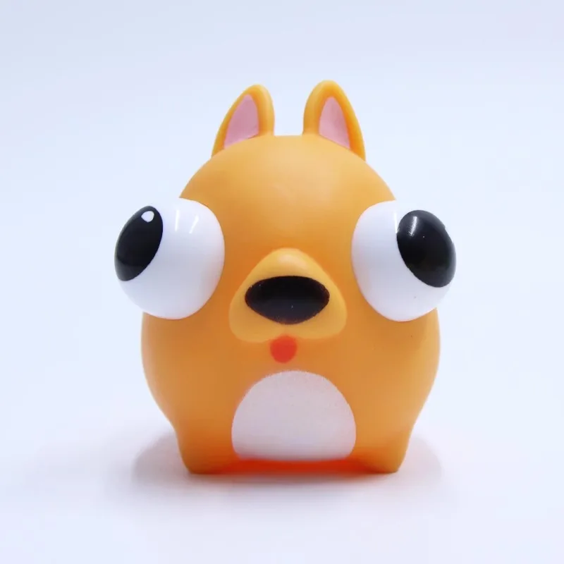 Cartoon eye-popping animals pet pinch music children toy girl decompression artifact creative cute fun trick toy mini toys.