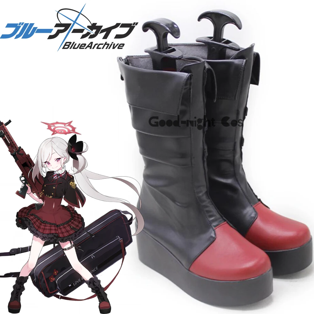 

Game Blue Archive KAsagi Mutsuki Cosplay Shoes black flats Boots shoes Props Women KAsagi Mutsuki Role Play Custom Made