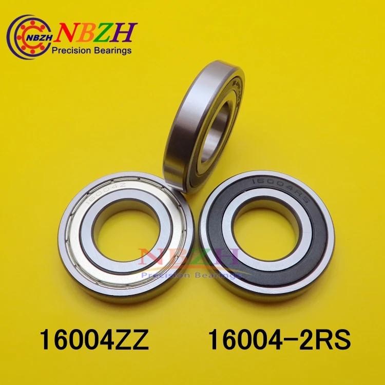 NBZH Bearing1pcs Double Shielded Deep Groove Ball Bearings 16004 16004-2RS 16004ZZ 20*42*8 Mm