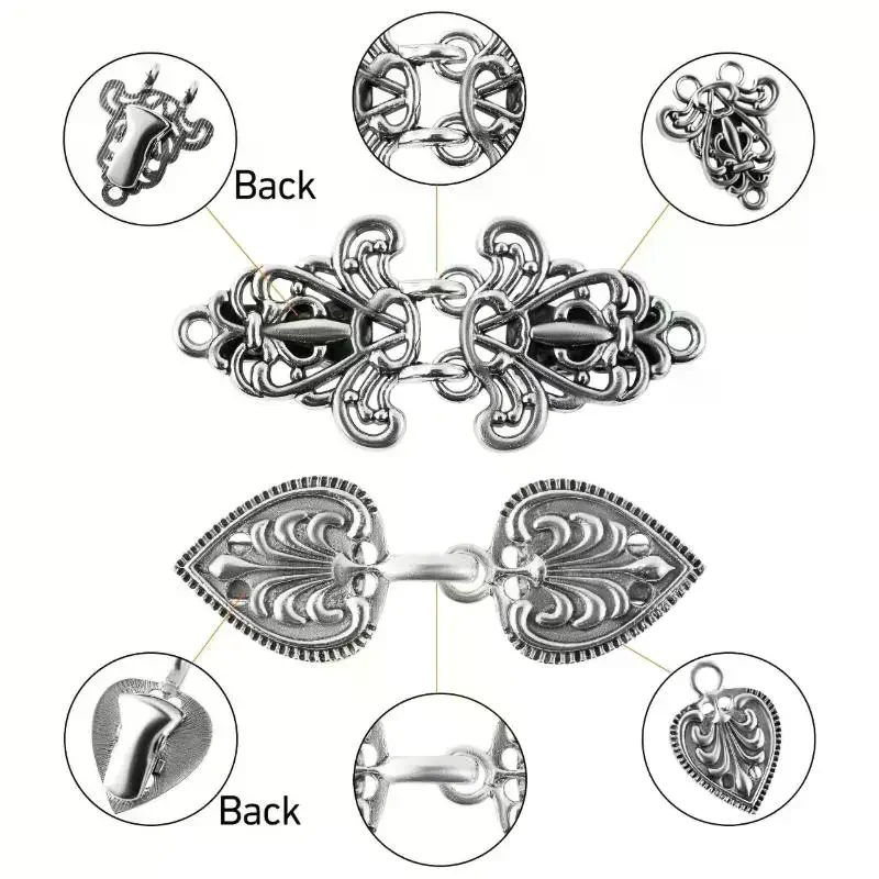 Fashion Winter Retro Sewing Cardigan Clip Sweater Blouse Pin Shawl Brooch Clip Clasps Casual Party Accessories Gift