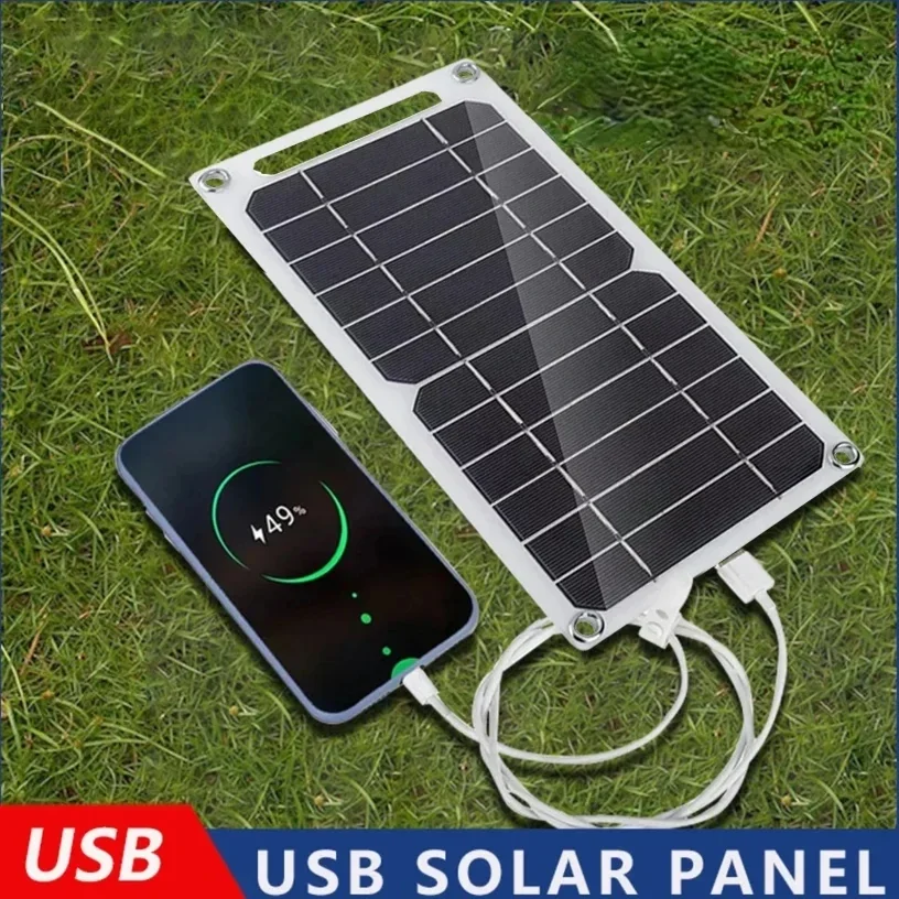 Portable Solar Panel Charging 12V Foldable Mobile Phone USB Charging Board Outdoor Power Bank 5V 100W Travel Charger