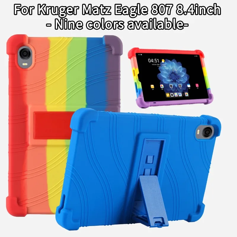 

Kruger Matz Eagle 807 8.4 Tablet Cover Shockproof Case with PC Kickstand and 4 Shockproof Airbags Designed as Kids Safety Cover