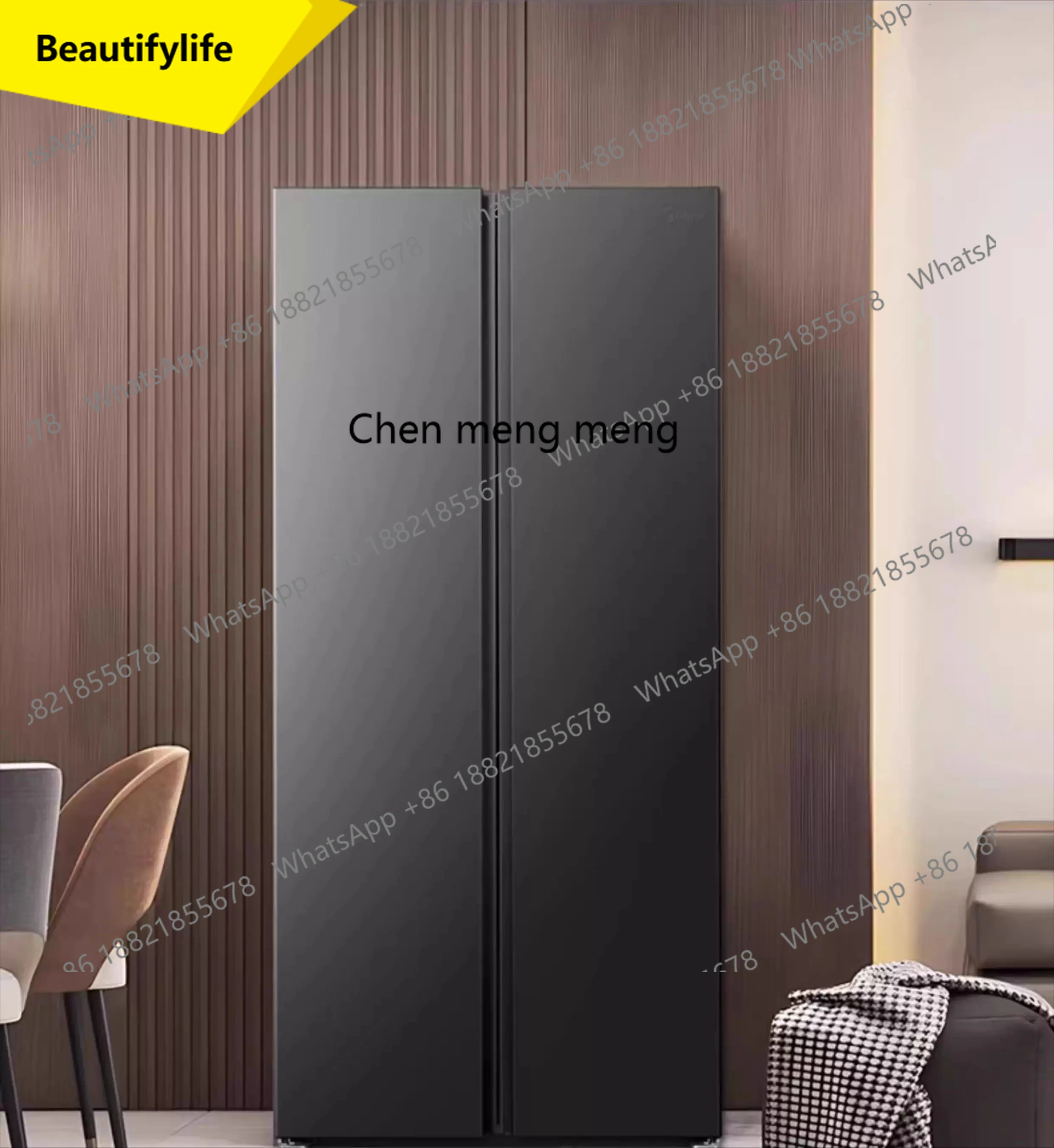 

M46 Refrigerator for home use, folio double door large capacity embedded in first-level frost-free frequency conversion