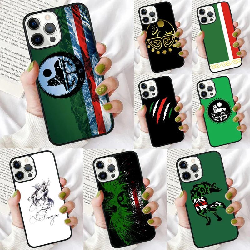 Chechen Flag Chechnya Phone Case for iPhone 16 15 14 12 13 mini PLUS X XS XR 11 PRO MAX Back Cover Fundas