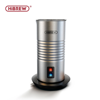 HiBREW Milk Frother Frothing Foamer Cold/Hot Latte Cappuccino Chocolate Fully Automatic Milk Warmer Cool Touch M2A