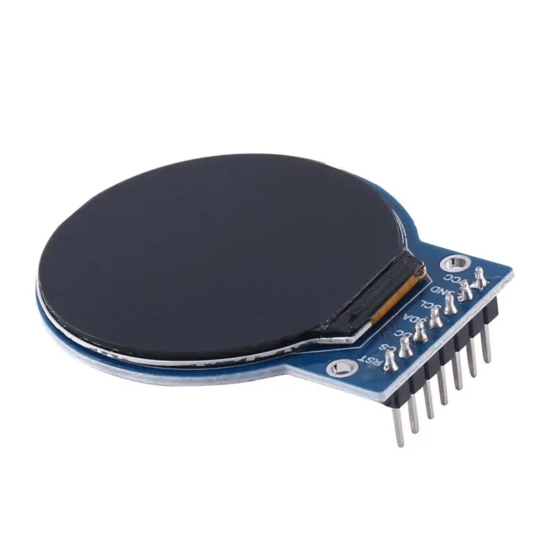AA08-2X 1.28 Inch HD IPS Color TFT LCD Display Module Round Board 7 Pins RGB LED Round Screen PCB Board