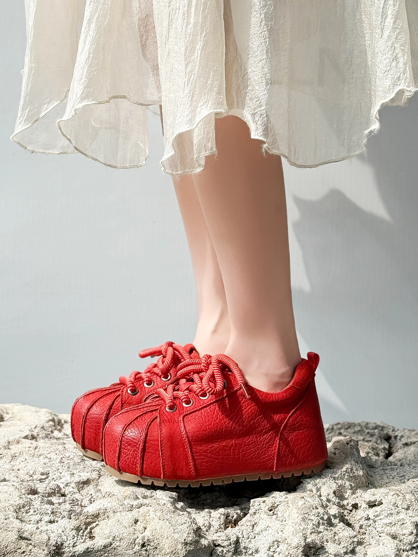 Elevated Casual Shoes Women's Thick Bottom Platform Sneakers Spring Autumn Long Leg Effect Flatform Shoes Fashion Student Shoes