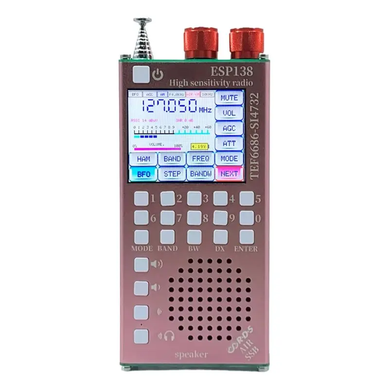 

B49C Handheld Radio Receiver With Dual-Mode Operation Featuring TEF6686 Chip High-Sensitivity And RDS Data Display