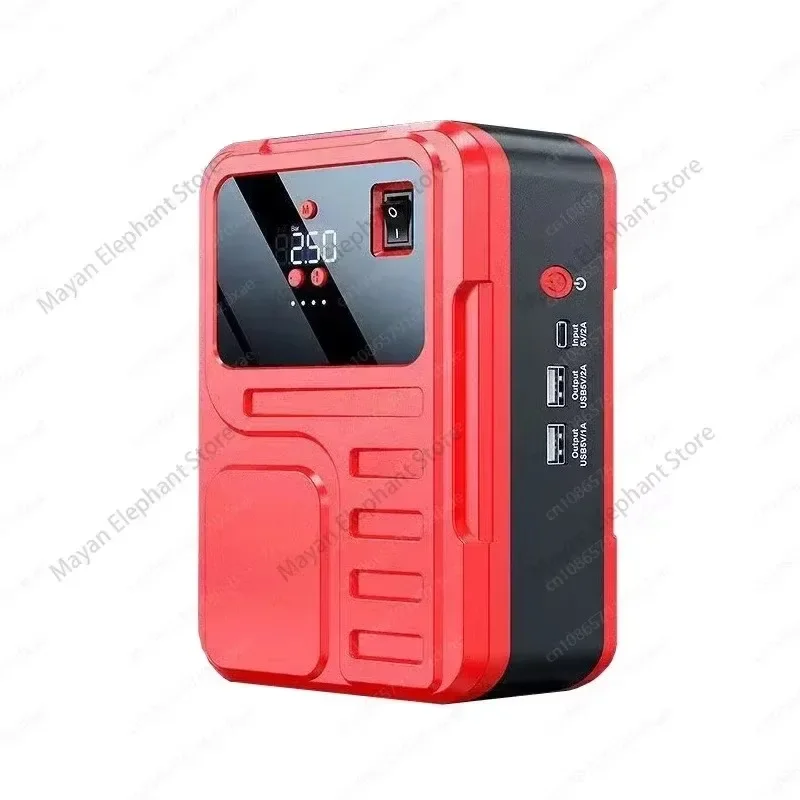 Multifunctional vehicle emergency start power supply, 12V power-up inflatable integrated emergency rescue device