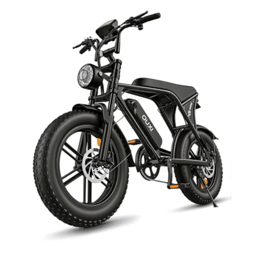 

V8 Series electric bike for urban commuting aluminum alloy frame matte black 500W/1000W motor with 20/31 MPH speed and removabl