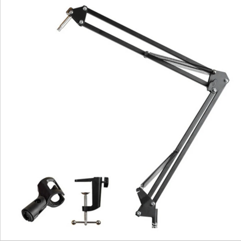 Mic Stand, Microphone Suspension Boom Scissor Rack, Adjustable, For Studio Broadcasting, Stages, And TV Stations(1 PCS)