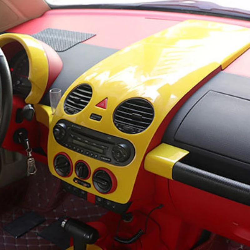 Fit For Volkswagen Beetle 2001-2010   ABS Car Navigation Control Panel  Air Conditioner Outlet Cover dashboard panle Trim