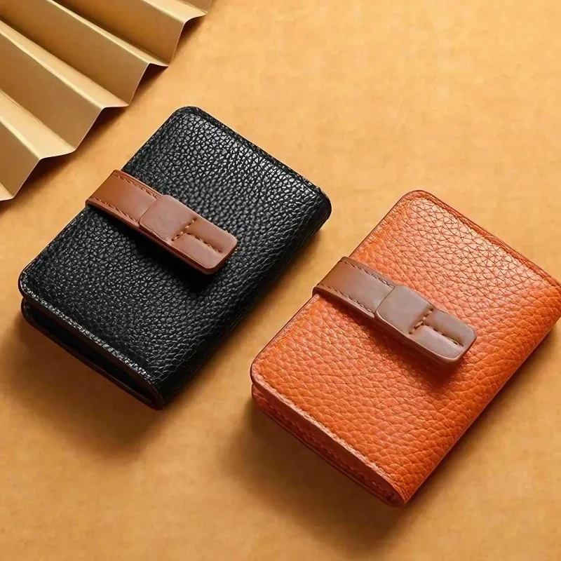 Portable Fashion Card Holder Multi-Card Slots Large Capacity Design Driver's License Card Organizer