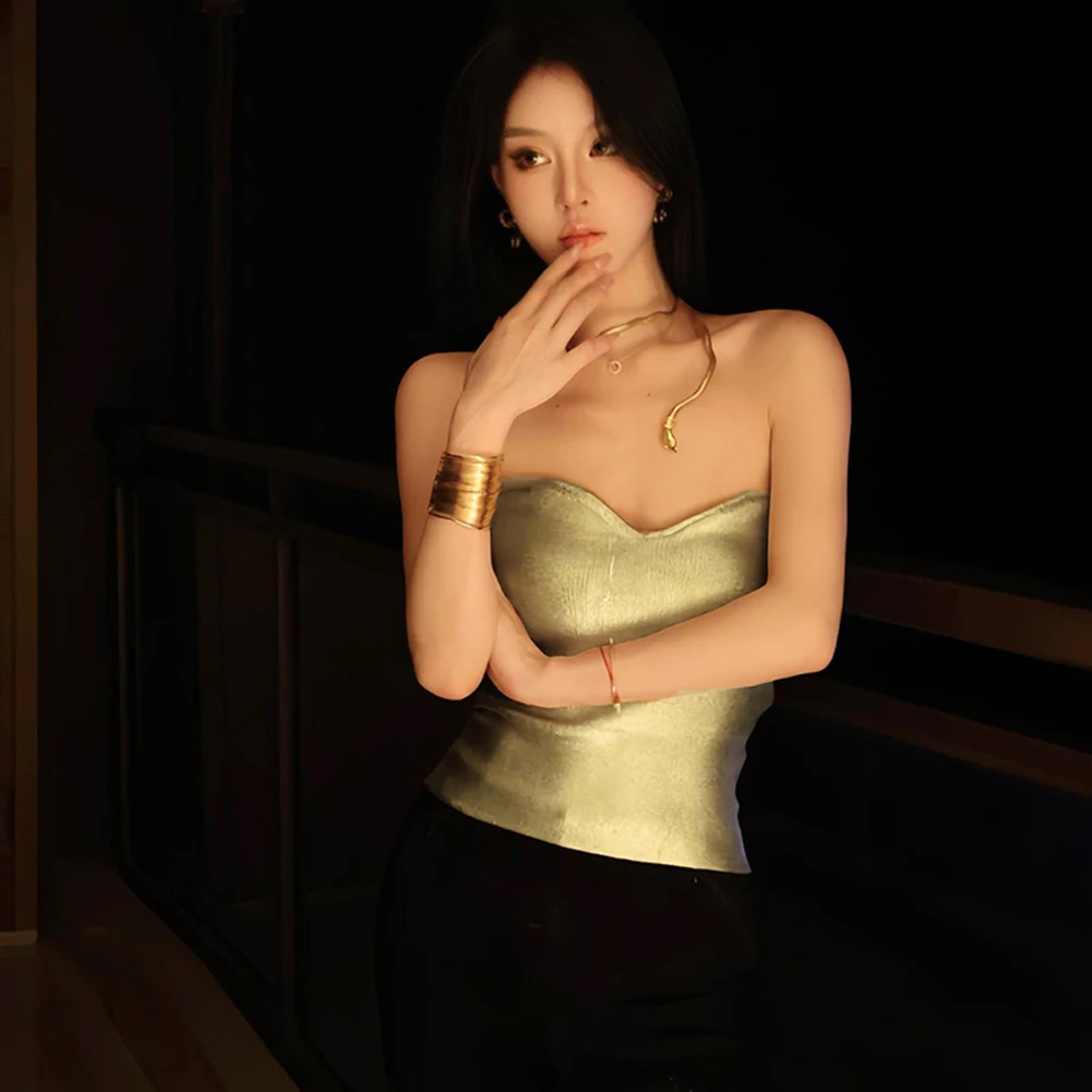 

Корсетный топ, женский жилет-труба, женский жилет-труба Y2K, узкий бюстье без рукавов, жилет-труба, вечерние клубные бюстье с открытой спиной