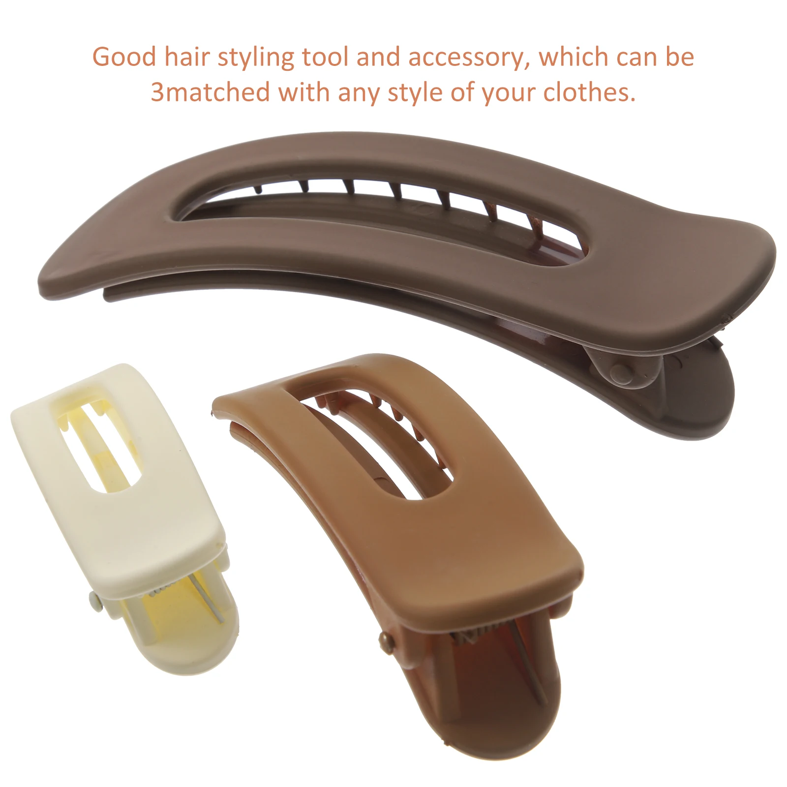 

3 Pcs Fancy Jacket Set Girl Hair Accessories for Women Flat Claw Clips