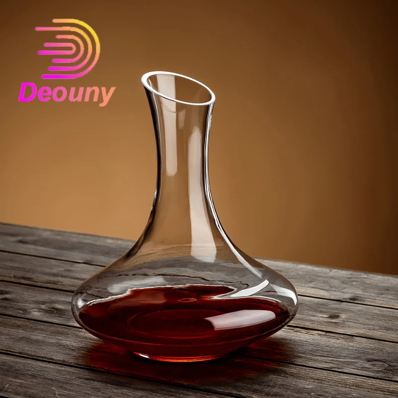 

DEOUNY 1800ML Wine decanter red wine crystal glass decanter, high-end wine divider, red wine cup set, home Wine Dispenser bottle
