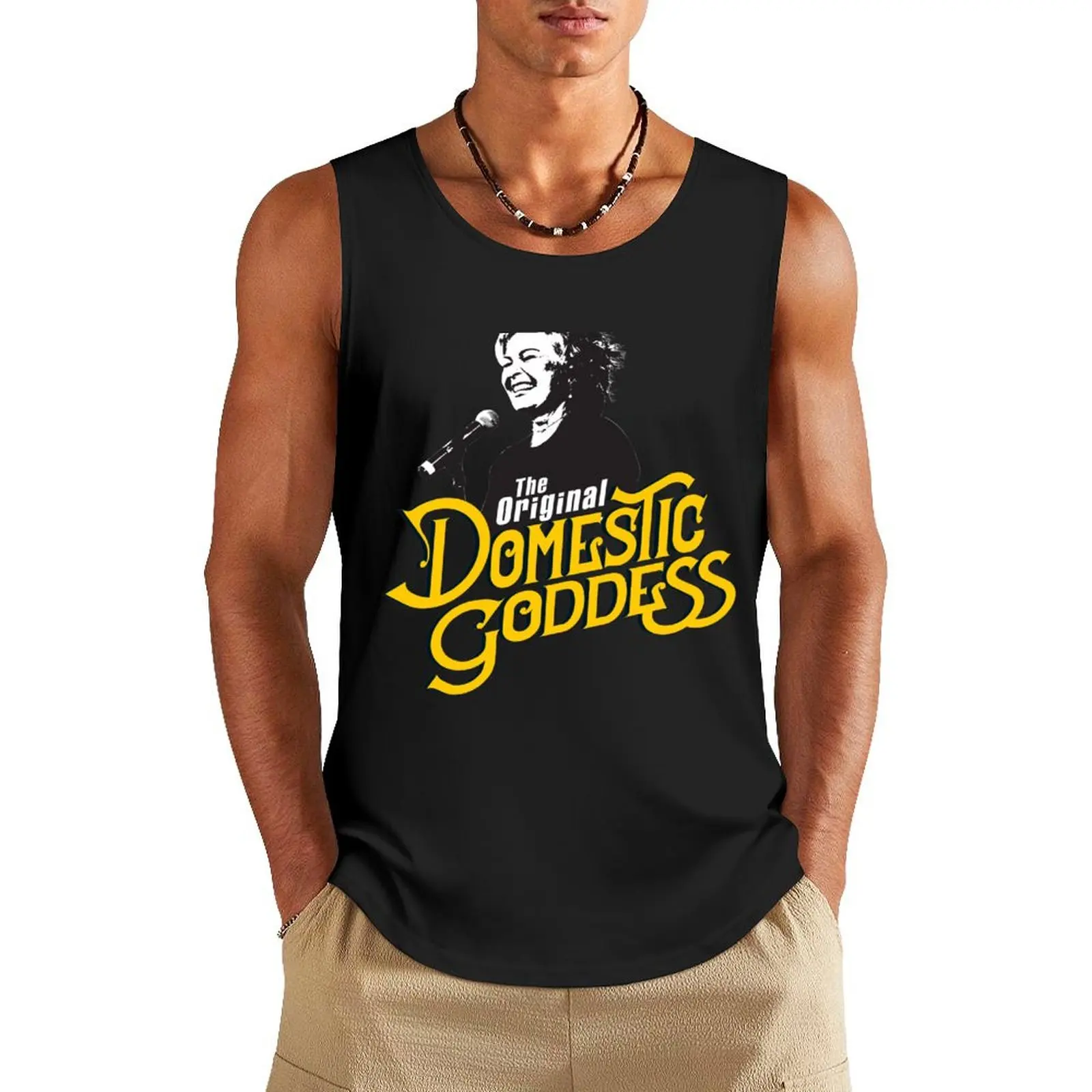 Roseanne Barr - The Original Domestic Goddess Tank Top vest men T-shirt for fitness