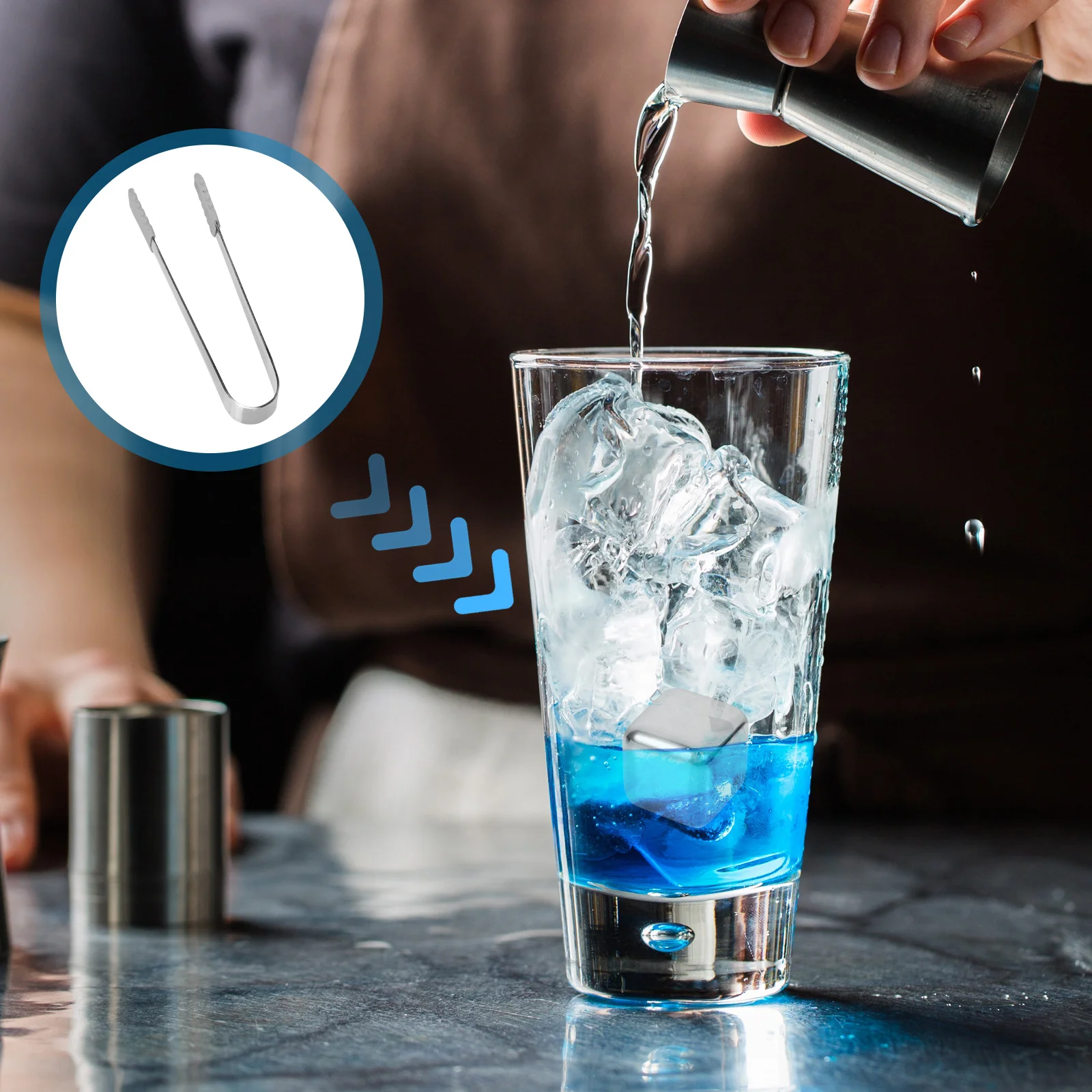 

4pcs Stainless Steel Ice Cube Clips Silver Mirror Polish Rust Resistant Lightweight Sugar Tongs For Coffee Serving Kitchen Bar