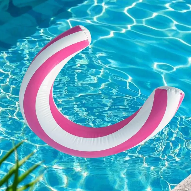 สระว่ายน้ําก๋วยเตี๋ยวสระว่ายน้ําว่ายน้ําก๋วยเตี๋ยว Inflatable โค้งลอย Parent-Child Interaction ของเล่นความบันเทิง Lounger สําหรับชายหาดริมสระน้ํา