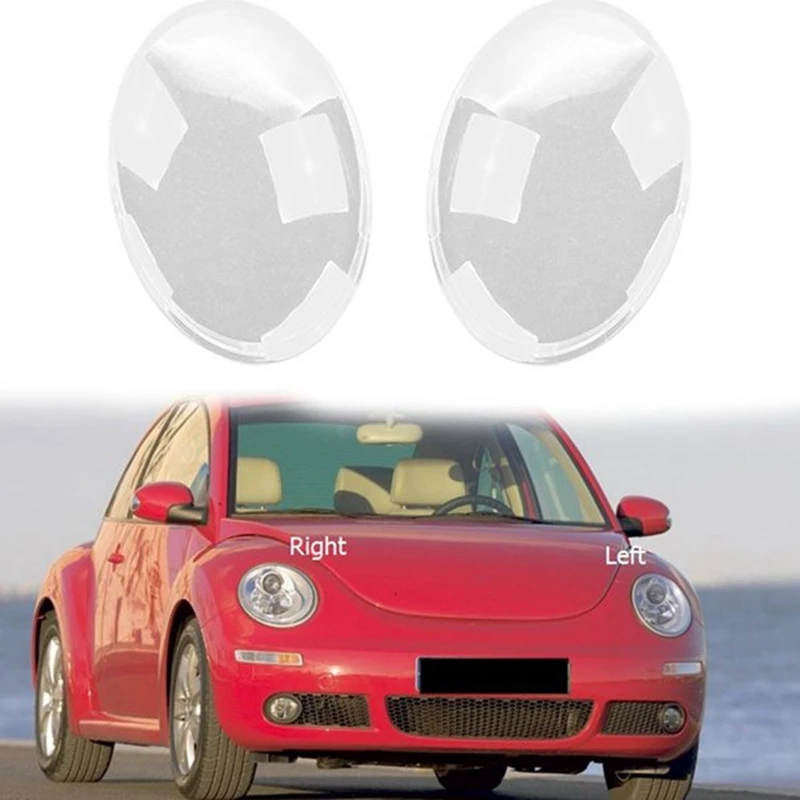 For VW Beetle 2006-2012 Left Headlight Shell Lamp Shade Transparent Lens Cover Headlight Cover