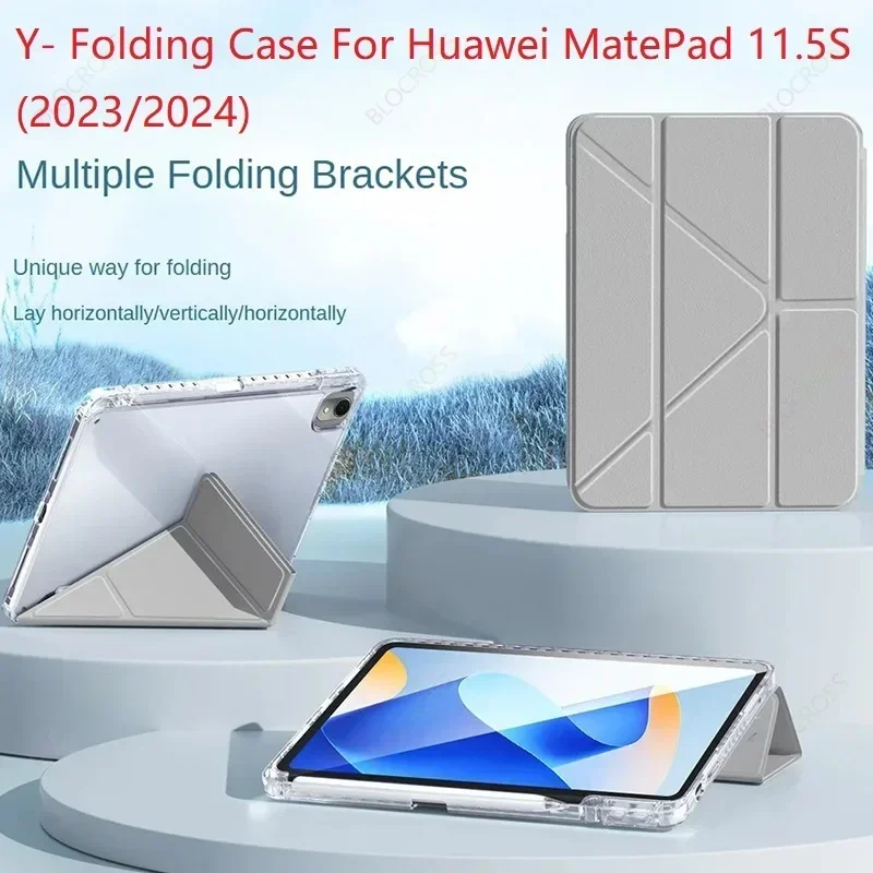 

Чехол-книжка Y-образной формы для Huawei MatePad 11.5 S 2024 с магнитной подставкой и функцией автоматического пробуждения/сна