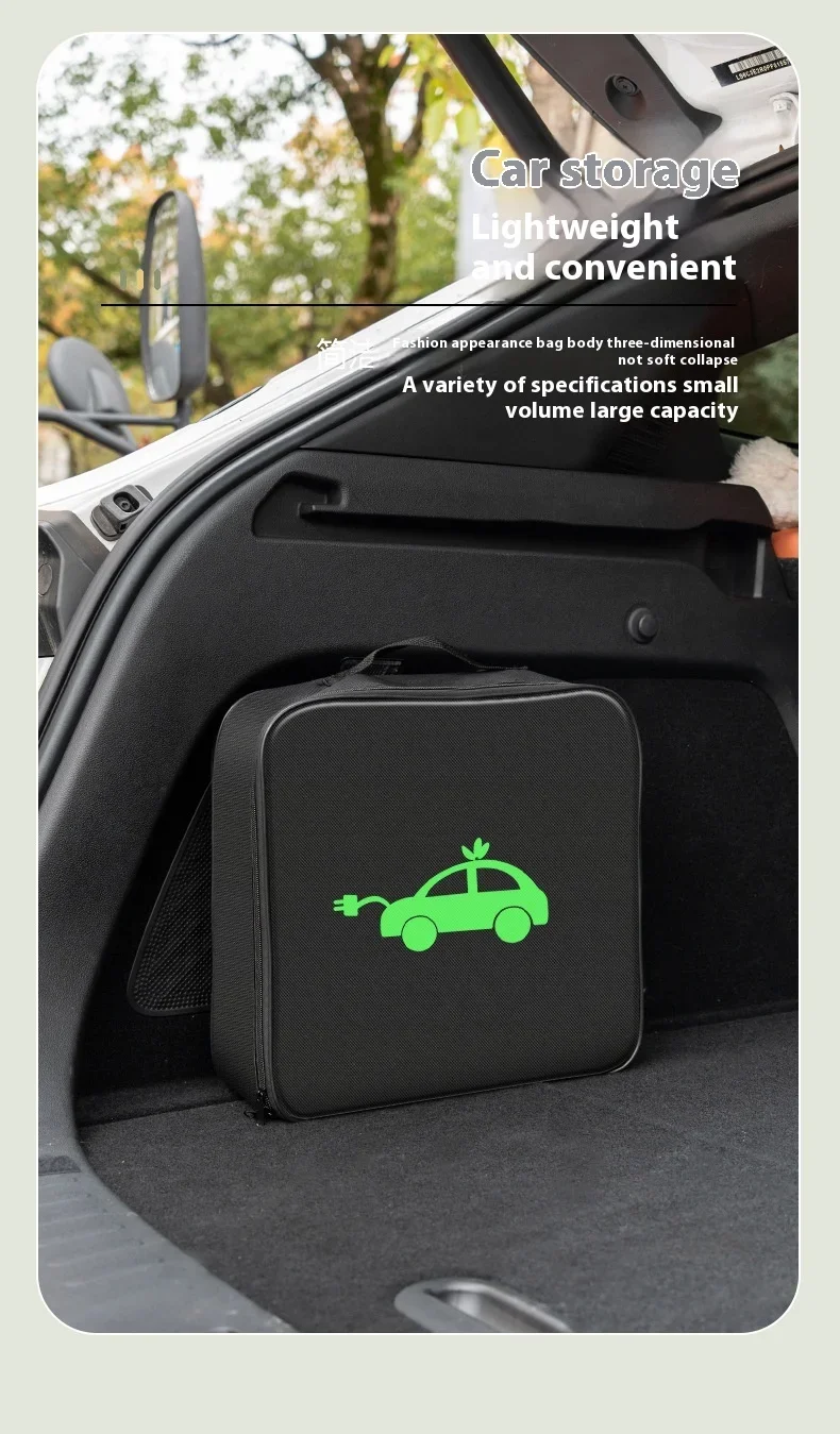 Wasserdichte Aufbewahrungstasche für Elektroauto-Ladekabel mit Tragegriff – Detail 4