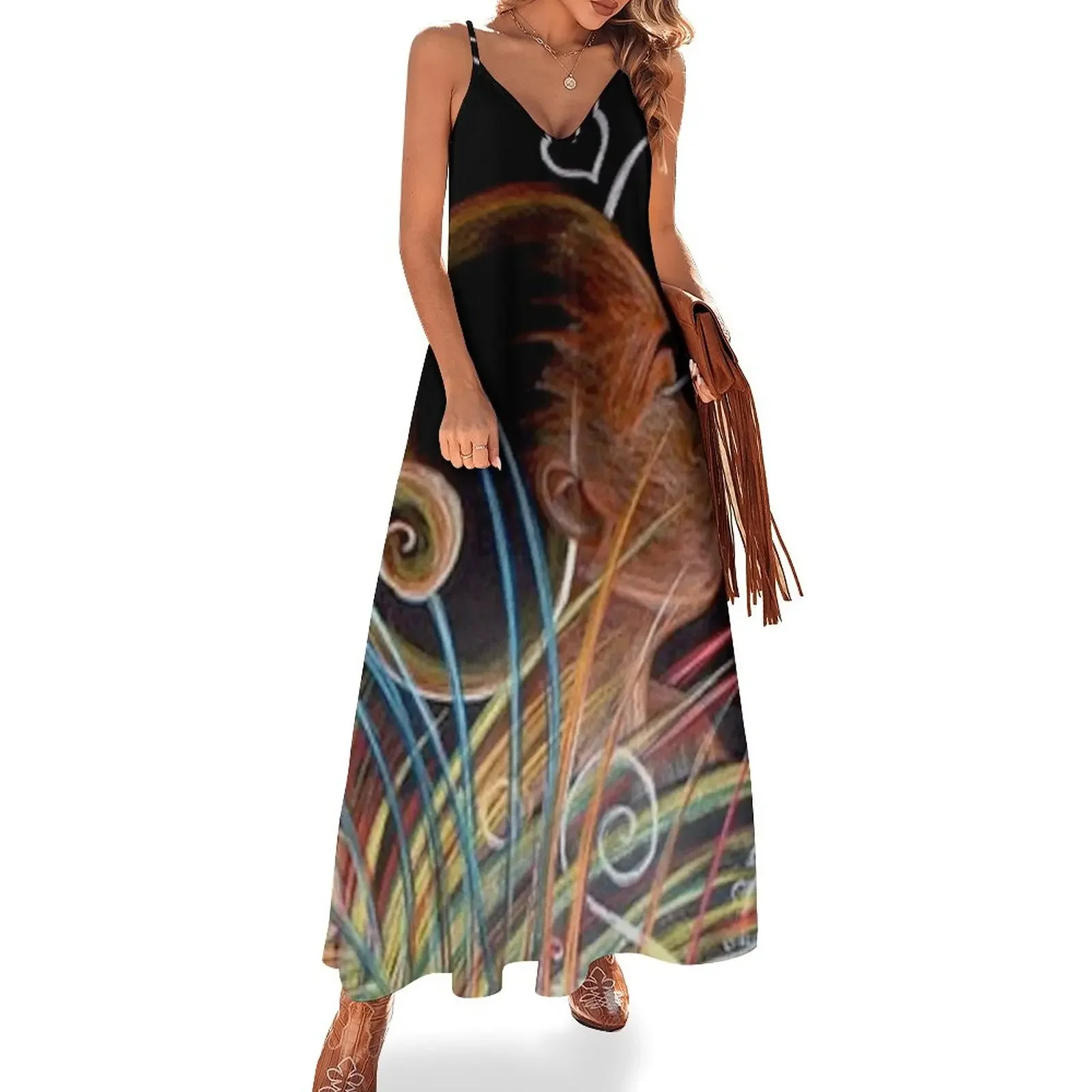 

Earth - Haitian Island Spirits 01 Sleeveless Dress summer clothes for women chic and elegant woman dress Dress
