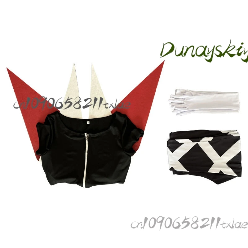 Helluva Carmilla คอสเพลย์ WILLOW COS STORE ชุดเซ็กซี่ Gothic ชุดถุงมือวิกผมถุงเท้ามีด Prop ฮาโลวีน/อะนิเมะ Con/Graduation Party