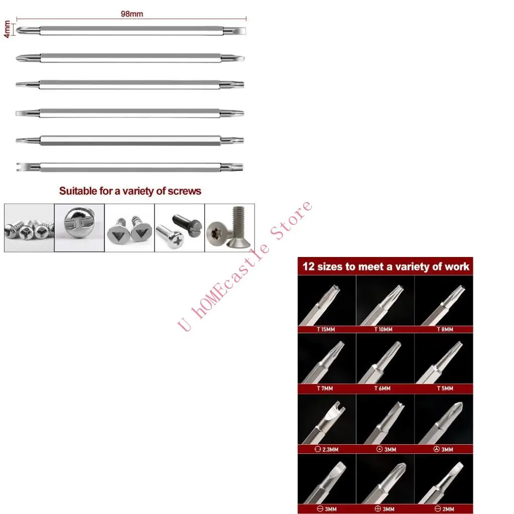 63HF Strong Magnet Screwdriver Bit Set Opening Repair Insulated Hand Tool
