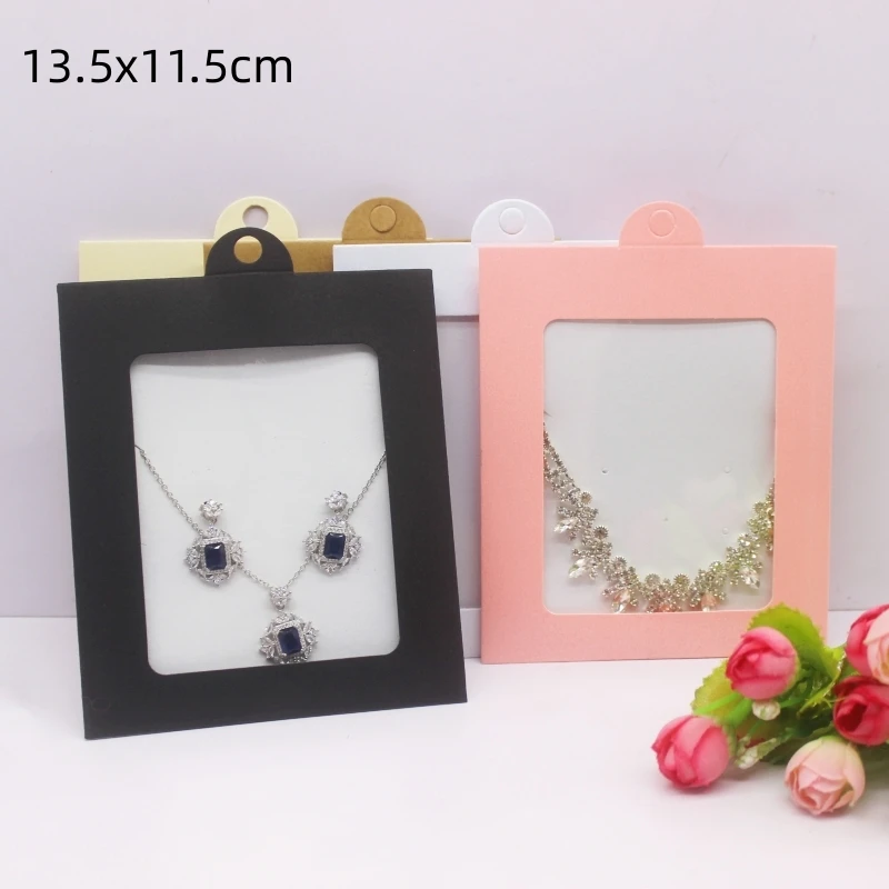 10 pcs13.5x11.5/14x10/12.5x12.5cm multi-color earring necklace box, gift packaging box